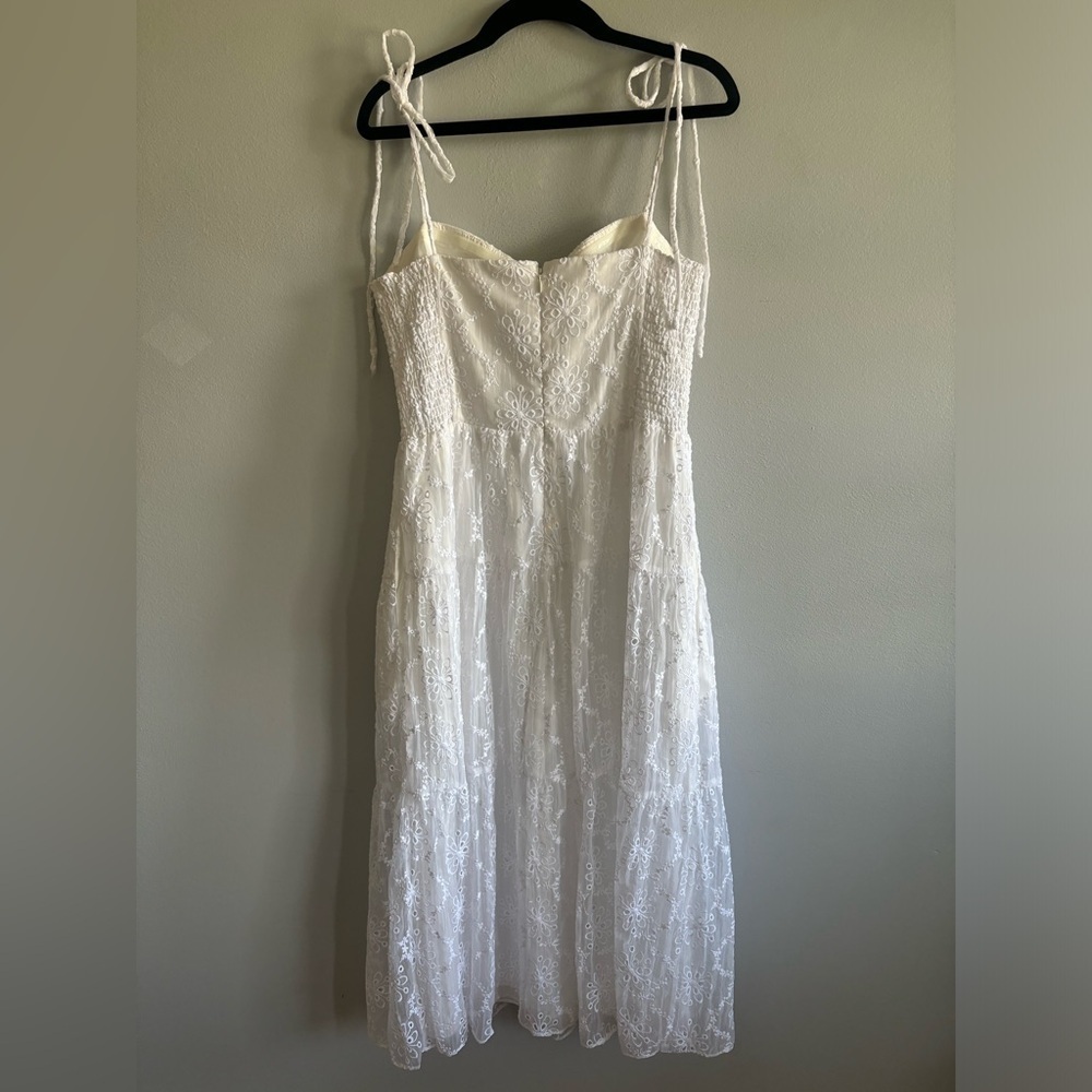 Amanda uprichard white eyelet dress S - Picture 5 of 8